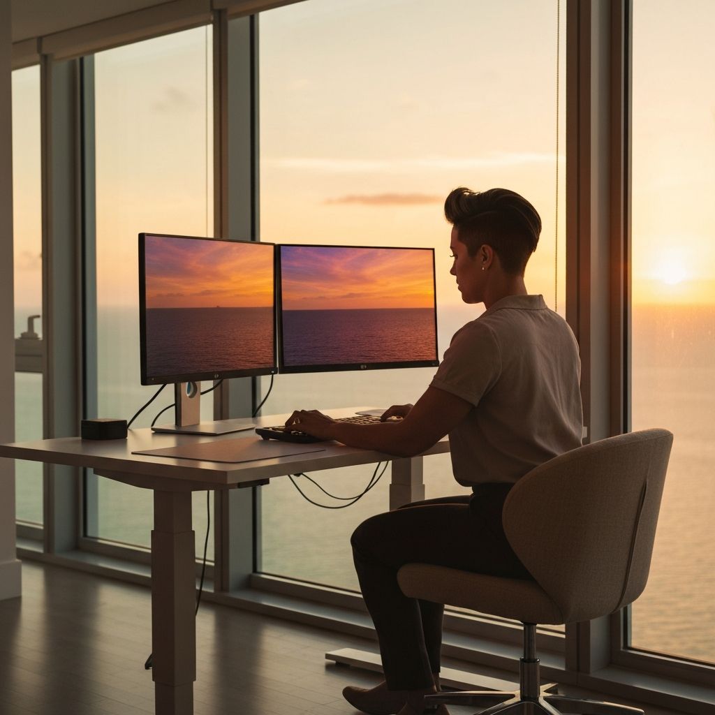 Creator working in Miami